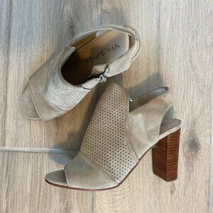 VIA SPIGA - Size 5.5M - Suede Tan Heels